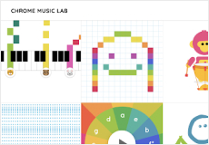 Chrome Music Lab kids learning platform