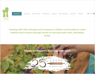 Cooking with Kids educational platform