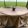 The table/chair cover was perfectly fitting and well-made.