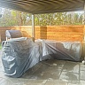 Custom L Shape Curved Sofa Cover