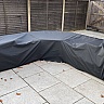 Custom L Shape Curved Sofa Cover