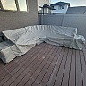 Custom L Shape Curved Sofa Cover