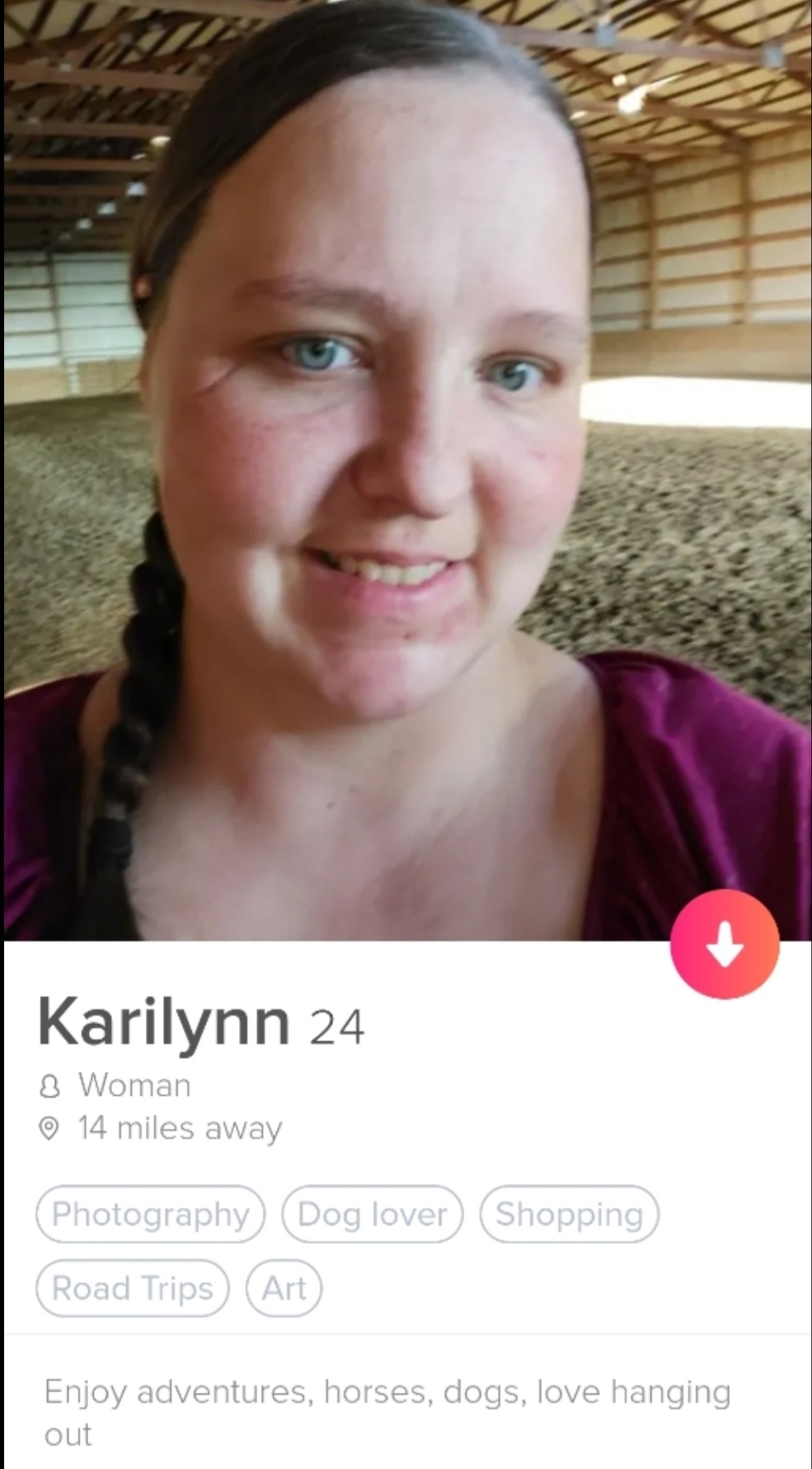 Tinder fake profile model