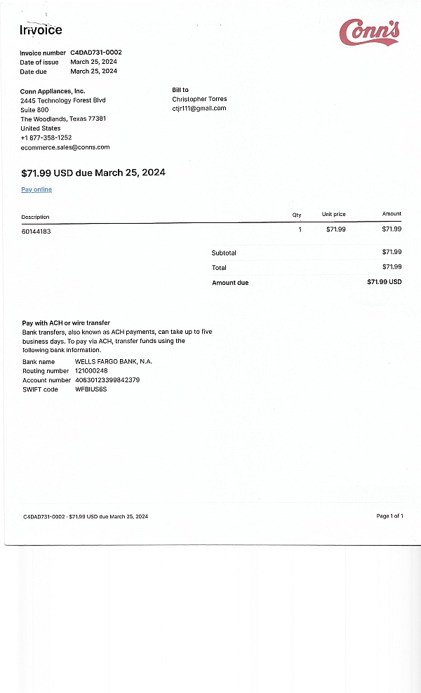 Conn's Home Plus Reviews 183 Reviews of Sitejabber