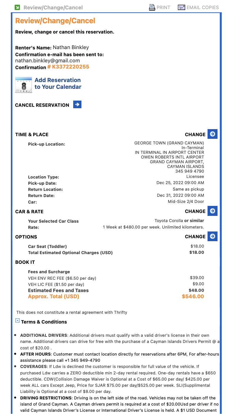 Thrifty RentACar Reviews 117 Reviews of Sitejabber