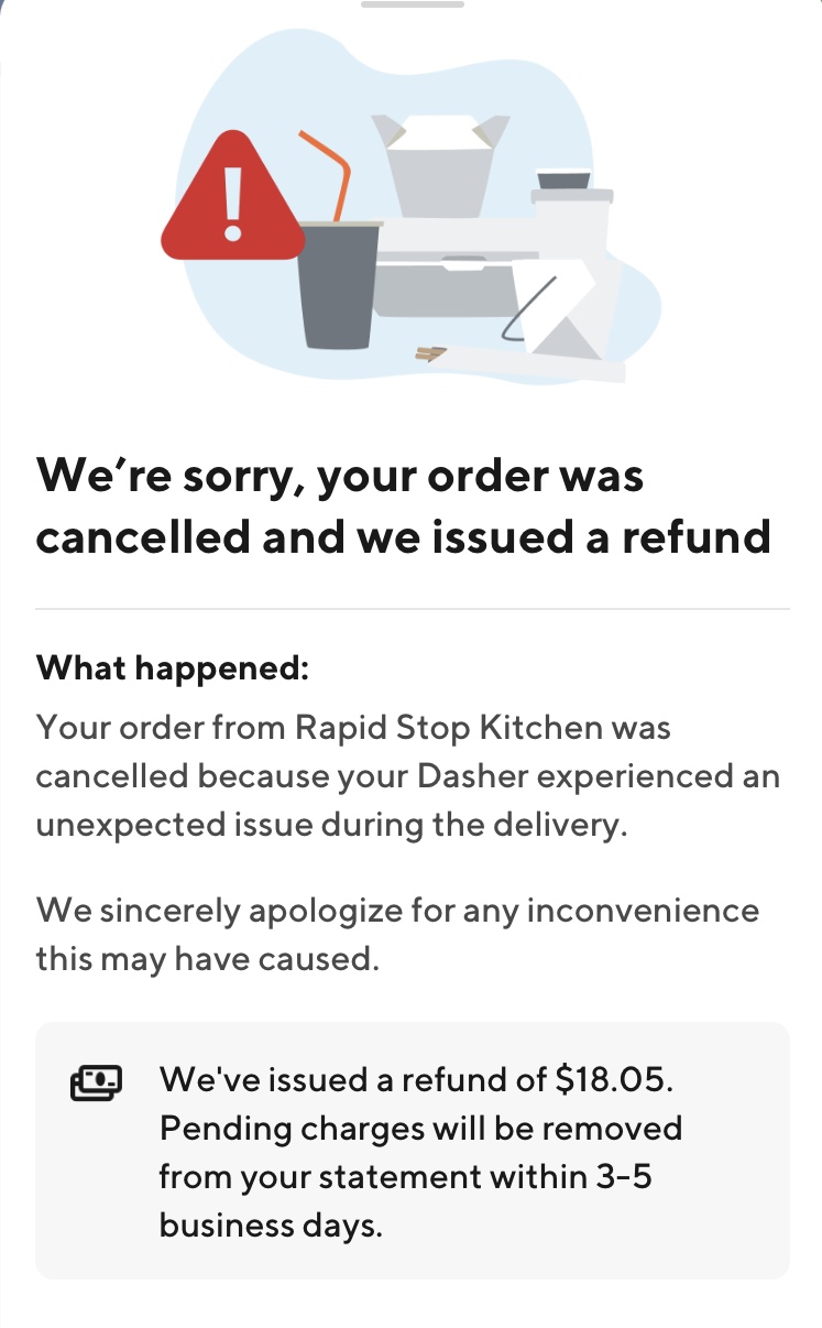 what happens if there are no doordash drivers