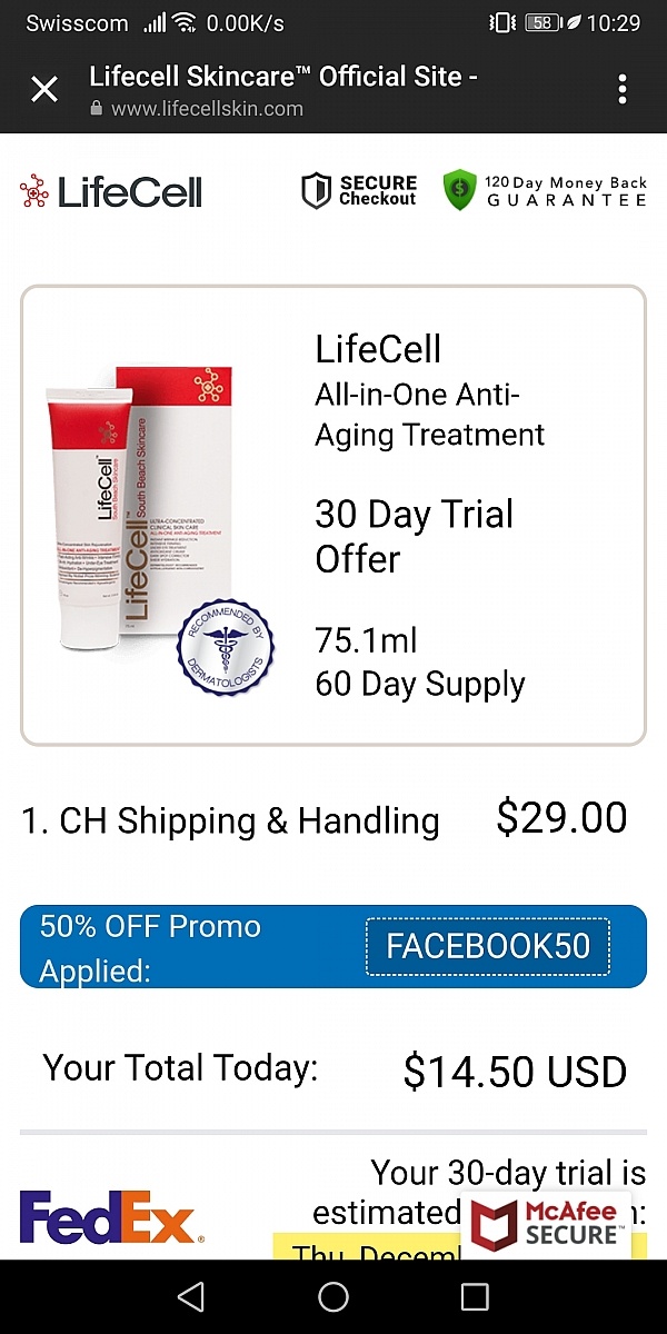 LifeCell Cream Reviews 84 Reviews of Sitejabber