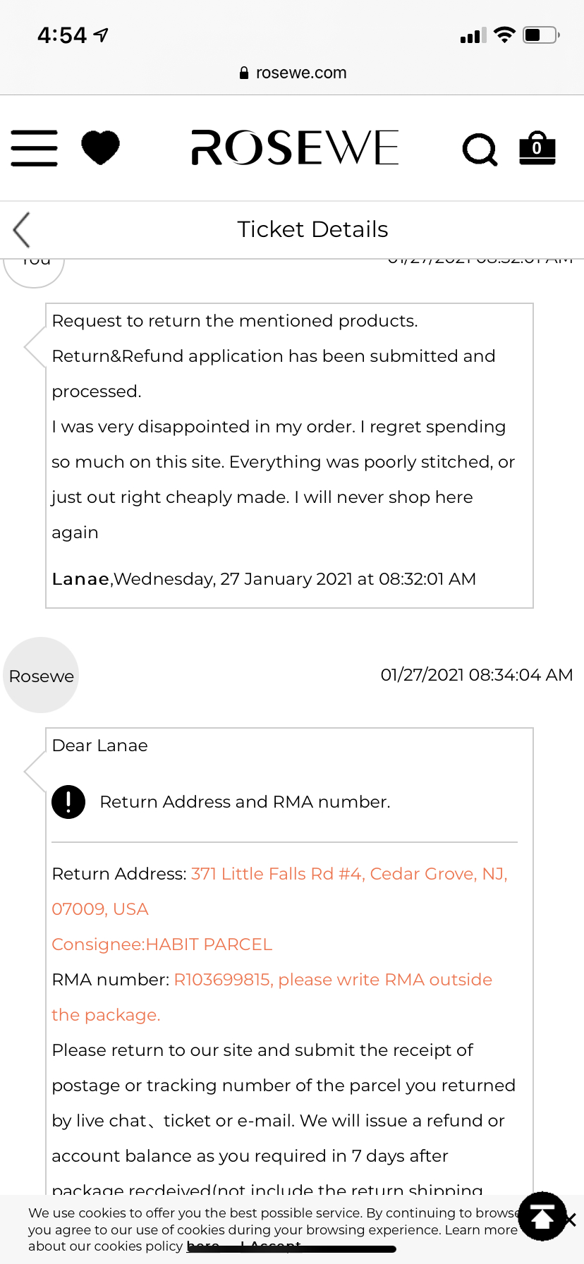 Rosewe Reviews 3,118 Reviews of Sitejabber