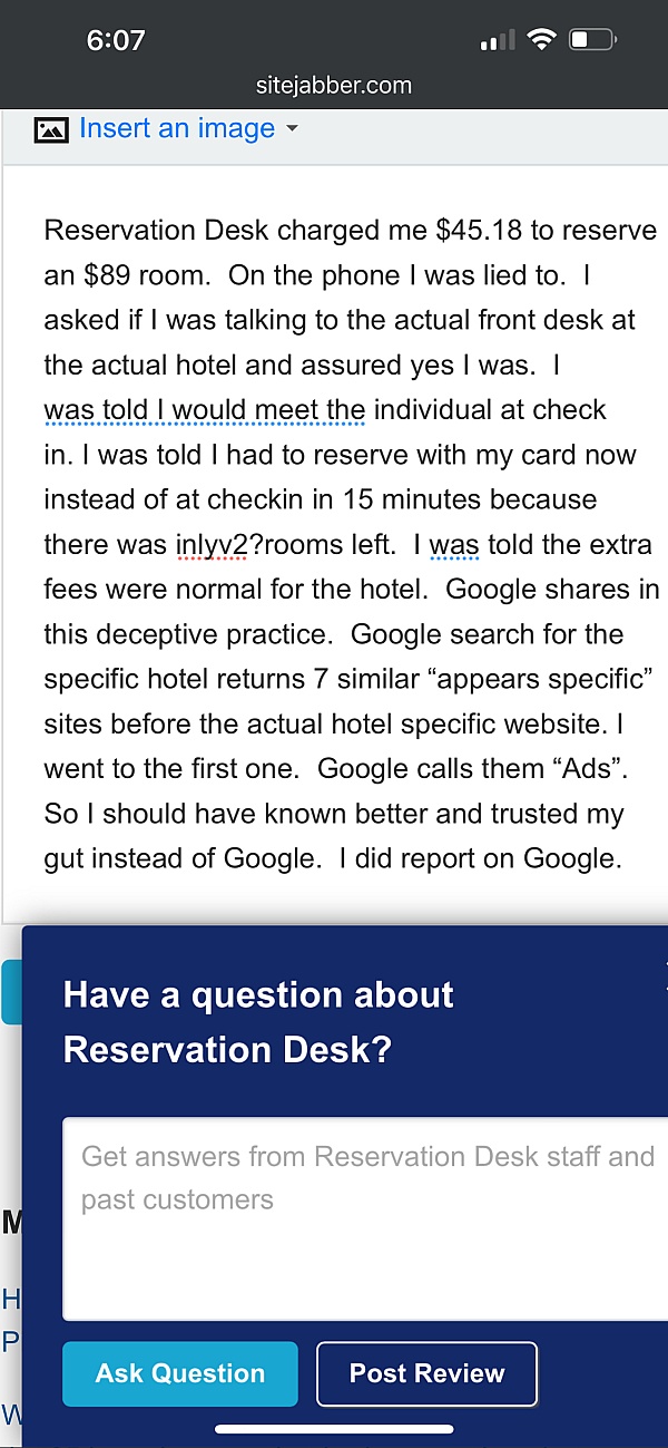 Reservation Desk product 0