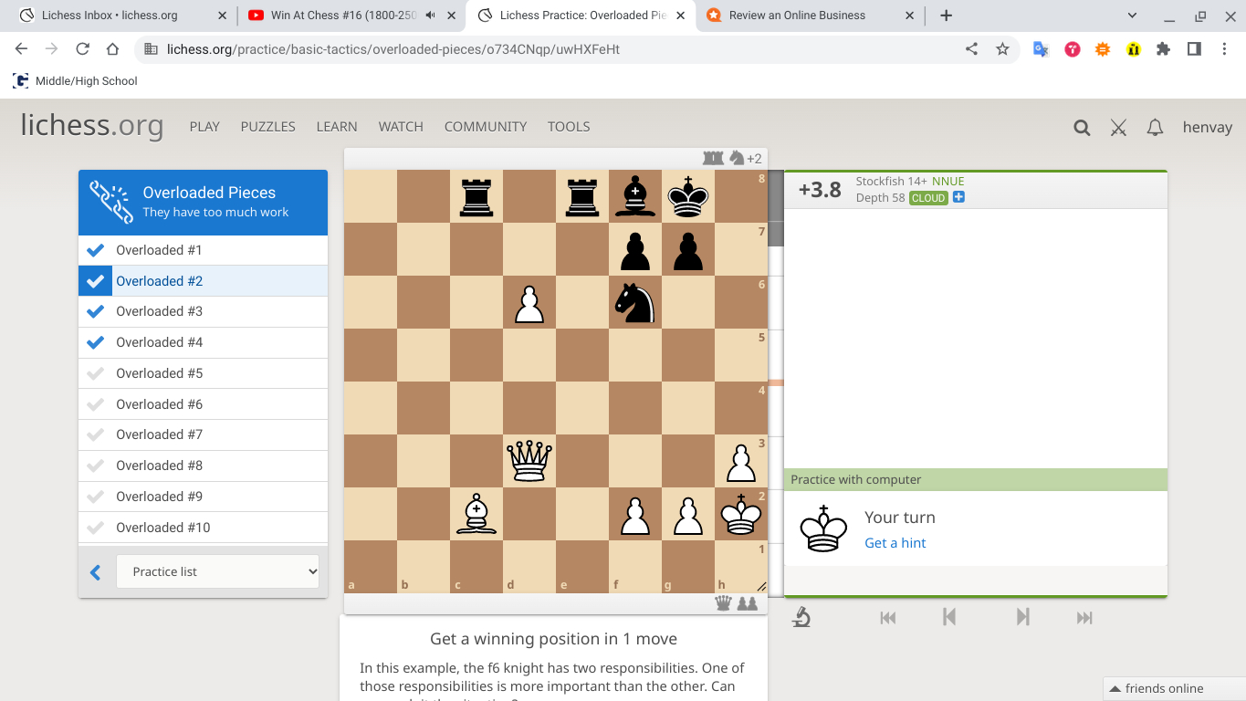 Reviewing mistakes, why did Lichess suggest this alternate line