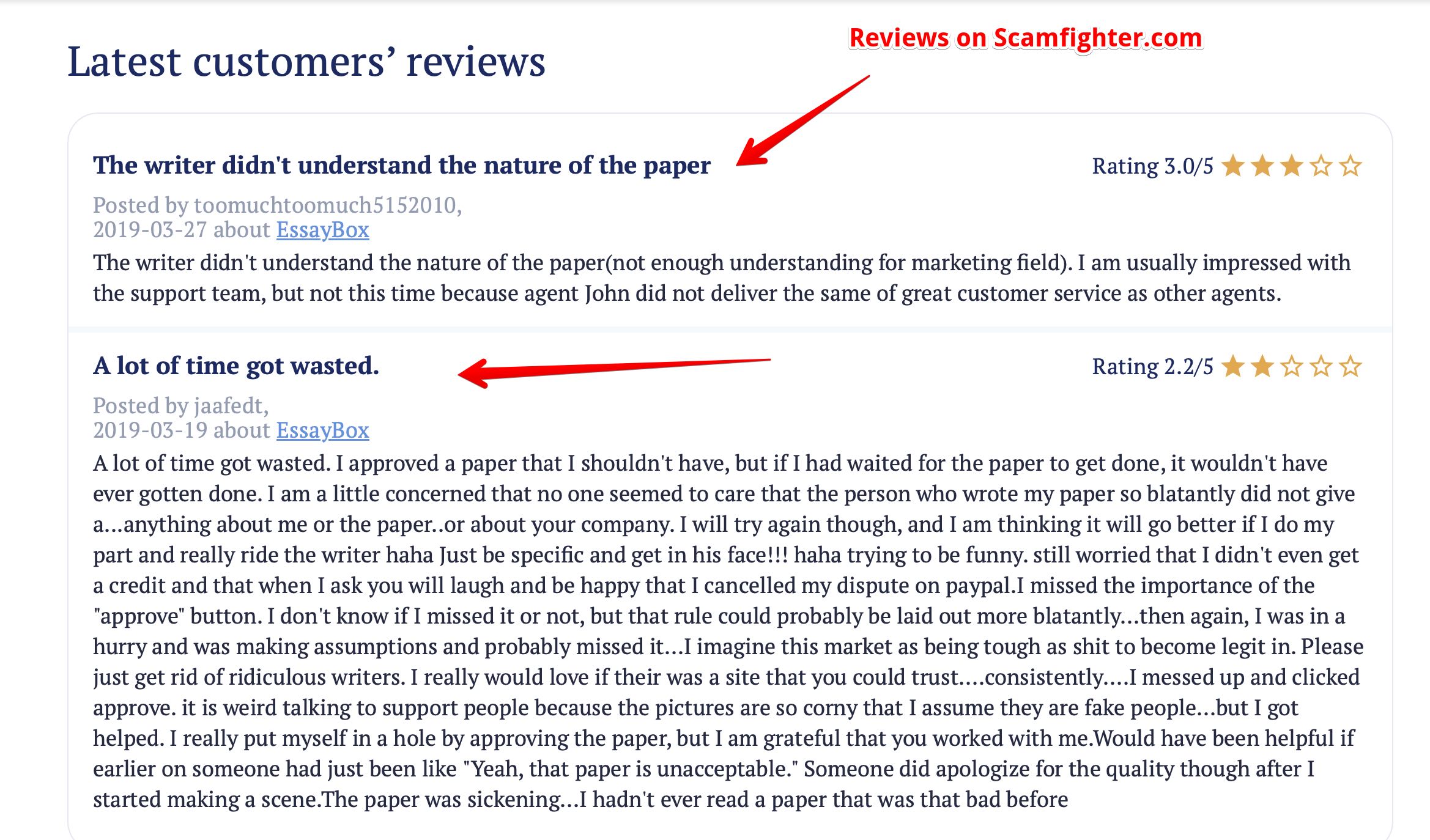 Essay Box Reviews 123 Reviews of Sitejabber