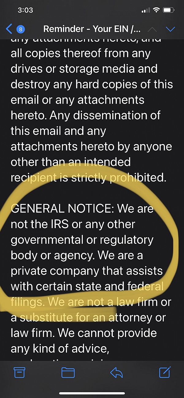 IRS EIN TAX ID Reviews 8 Reviews of Sitejabber