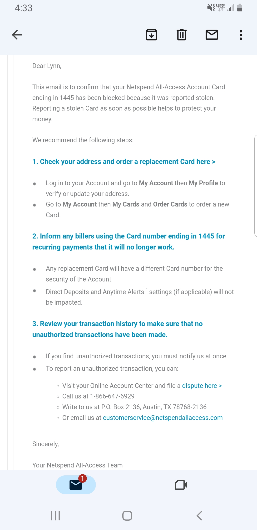 NetSpend Reviews 392 Reviews of Sitejabber