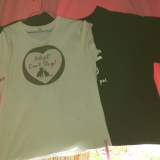 The black shirt is from cafepress, the white shirt infront is from zazzle. They&#039; re both exactly the same size. WTF!