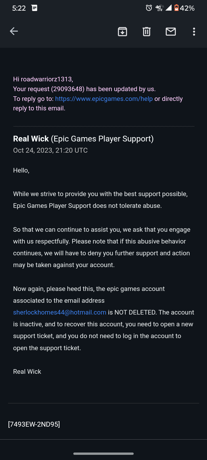 Epic Games Support