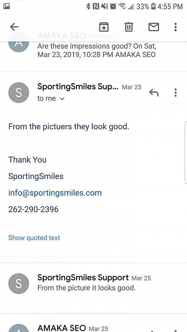 Sporting Smiles Reviews 31 Reviews of Sitejabber