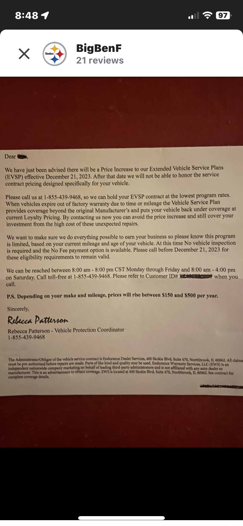 Endurance Warranty Reviews 78 Reviews of