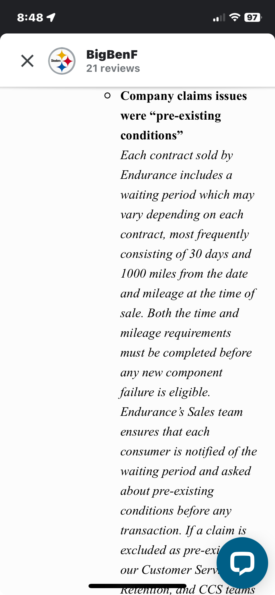 Endurance Warranty Reviews 78 Reviews of