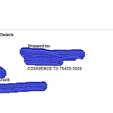 The seller was given an address in Commerce, TX