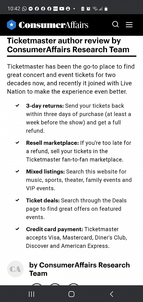 Ticketmaster Reviews 445 Reviews of Sitejabber