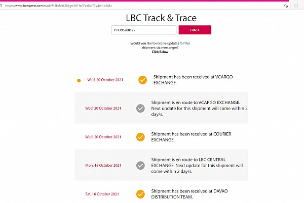Trace lbc track and LBC Express