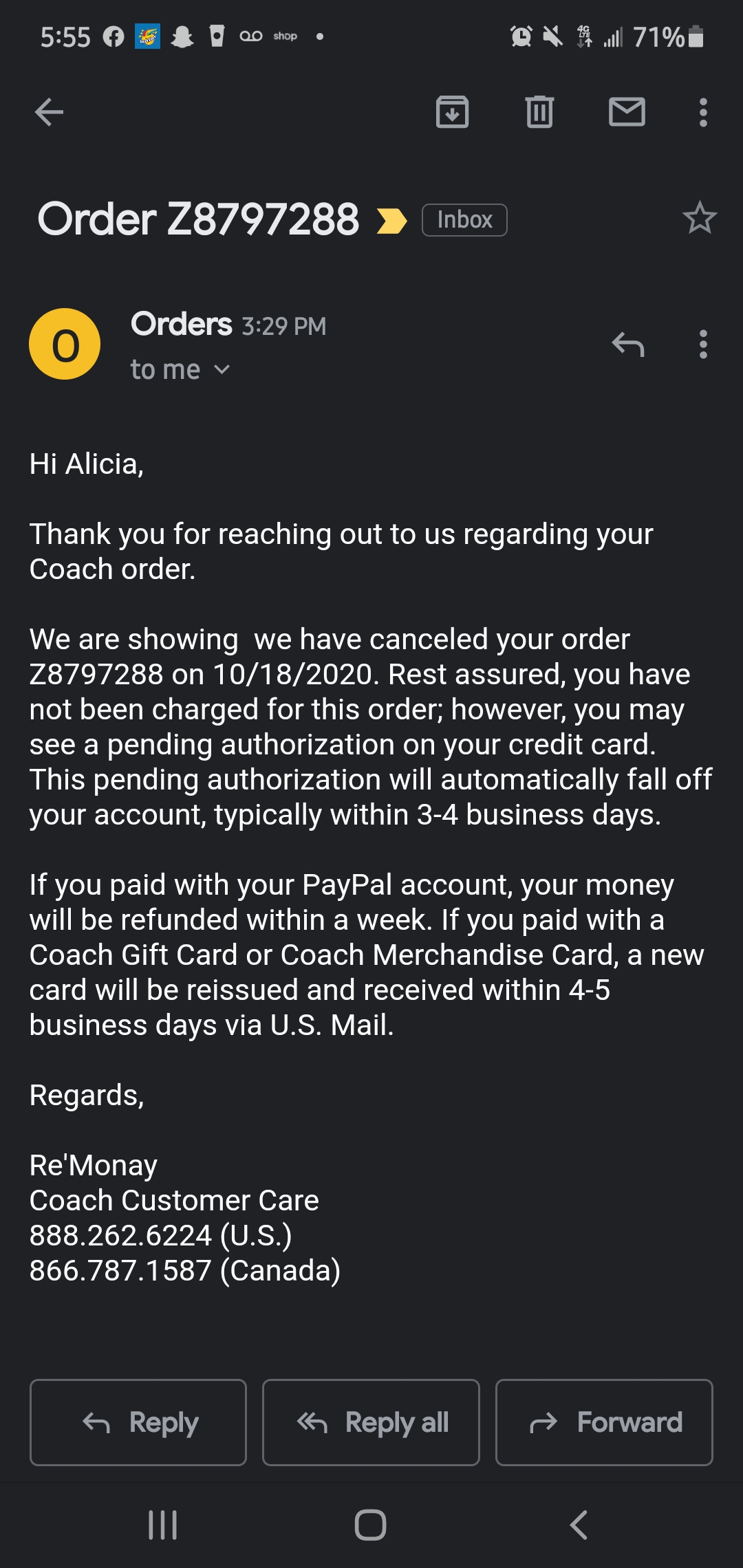 Coach Reviews 104 Reviews of Sitejabber