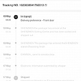 Shein tracking number