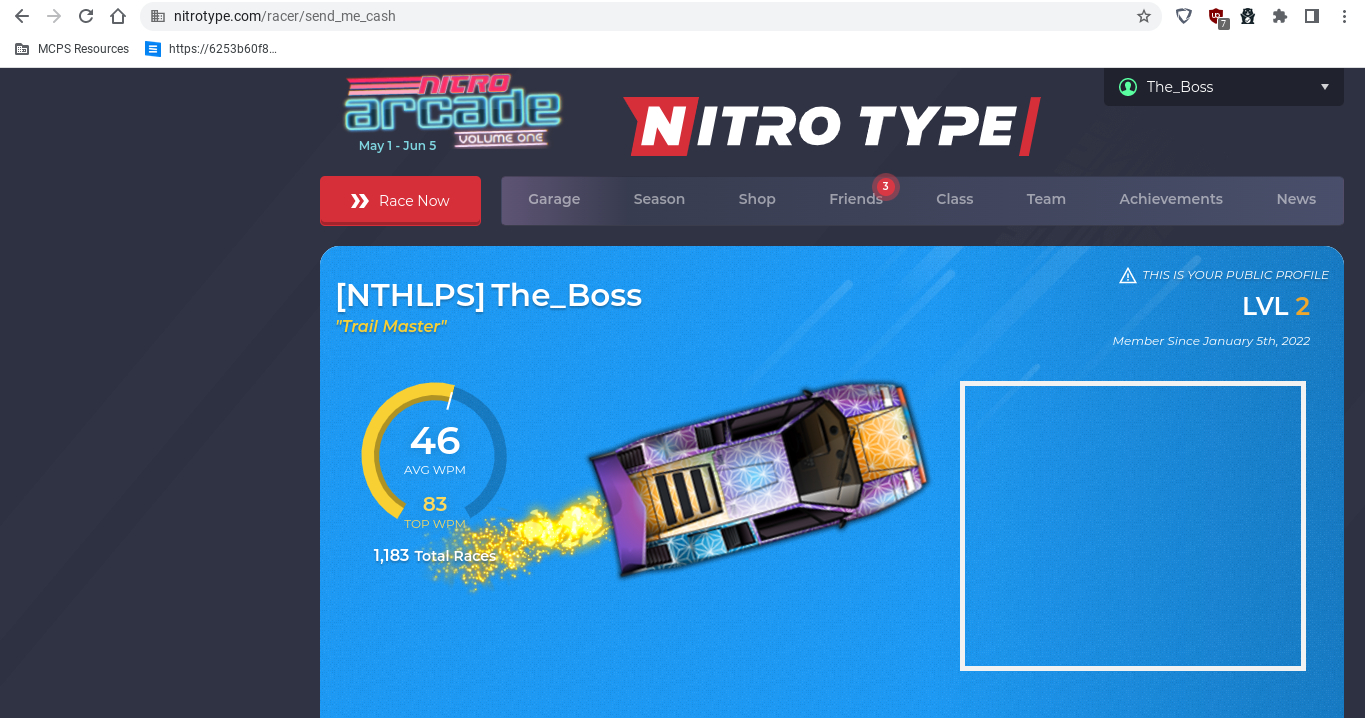 Play Nitro Type! An Amazing Typing Racing Game!!! 