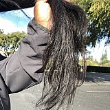 No products added to the hair. 4 days installed.