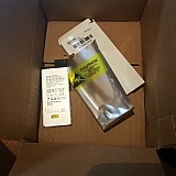 Pre-opened, twisted and damaged fake samsung battery that should have arrived sealed in non-static packaging with tool kit.