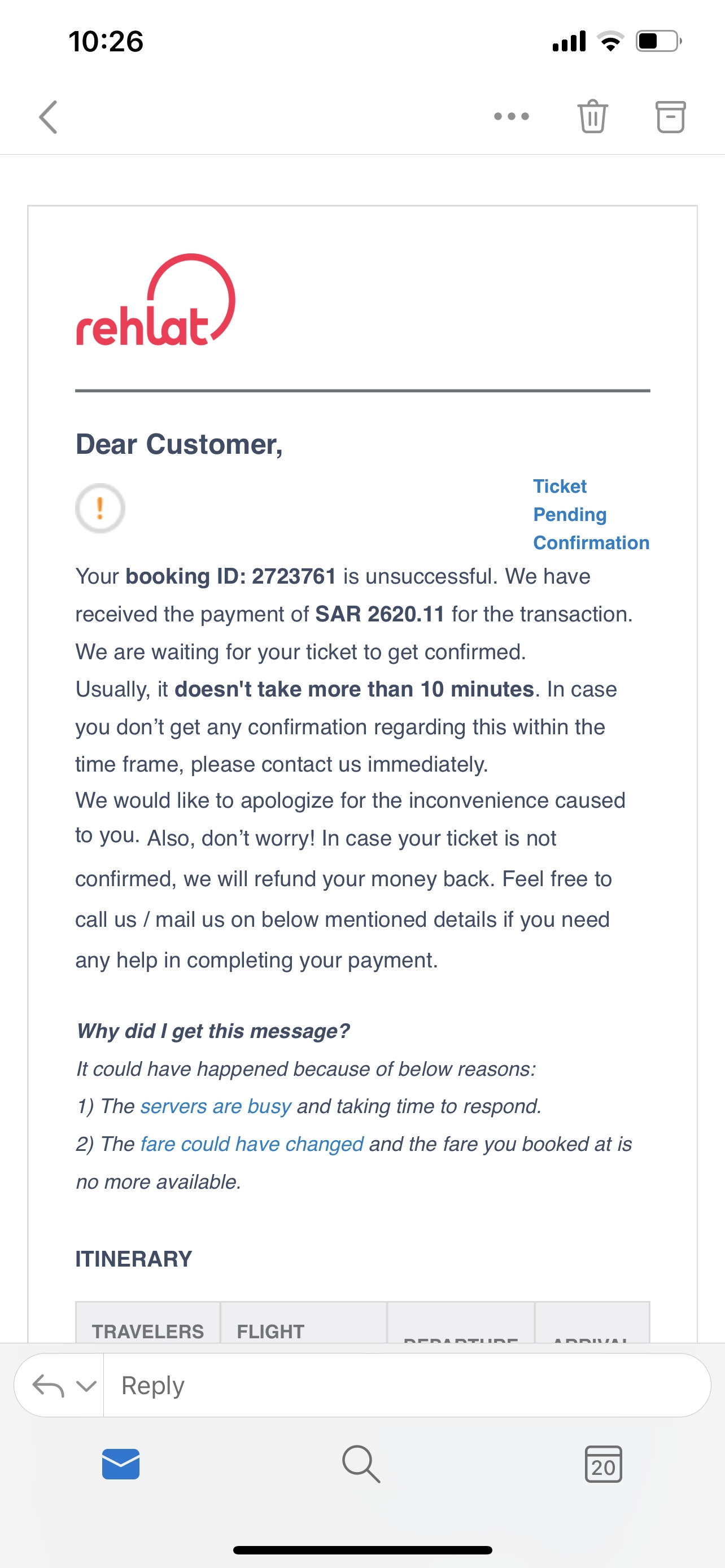 rehlat ticket booking