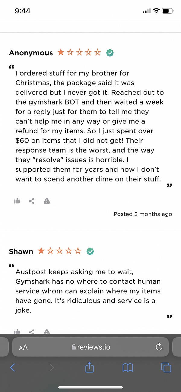 Gymshark Reviews 50 Reviews of Sitejabber