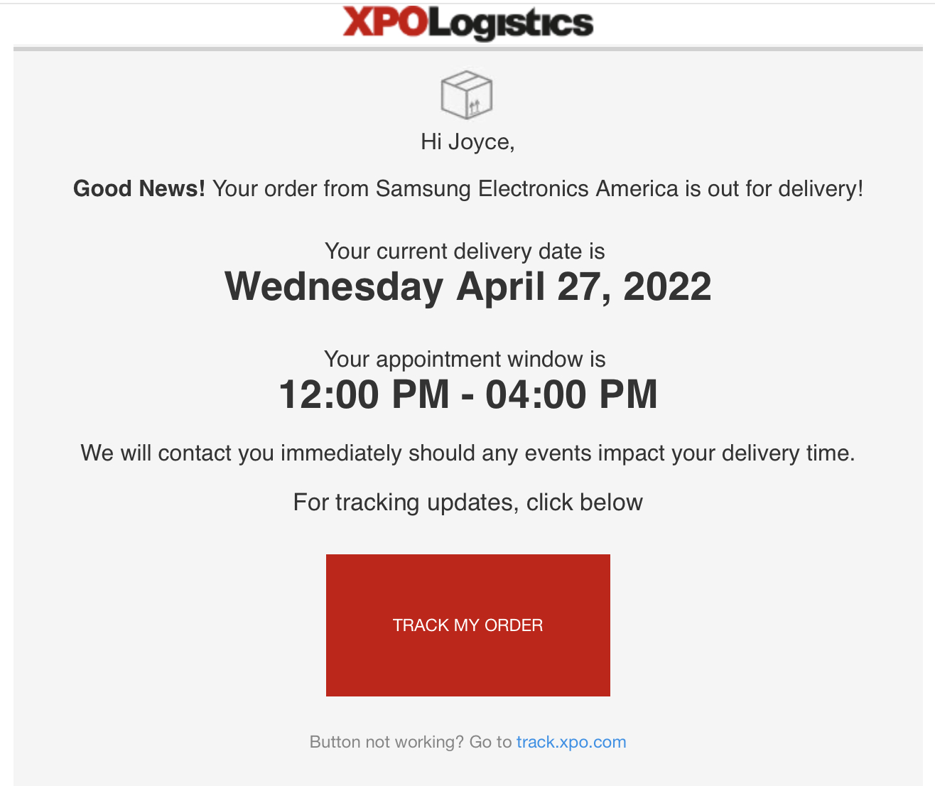 xpo logistics customer service tracking