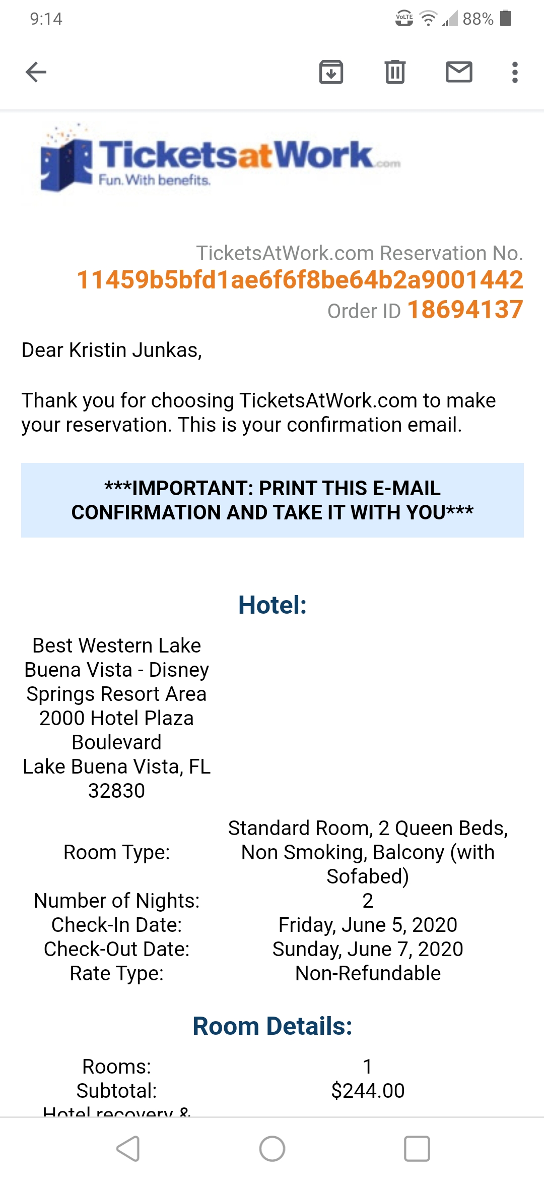 TicketsatWork Reviews 155 Reviews of Sitejabber