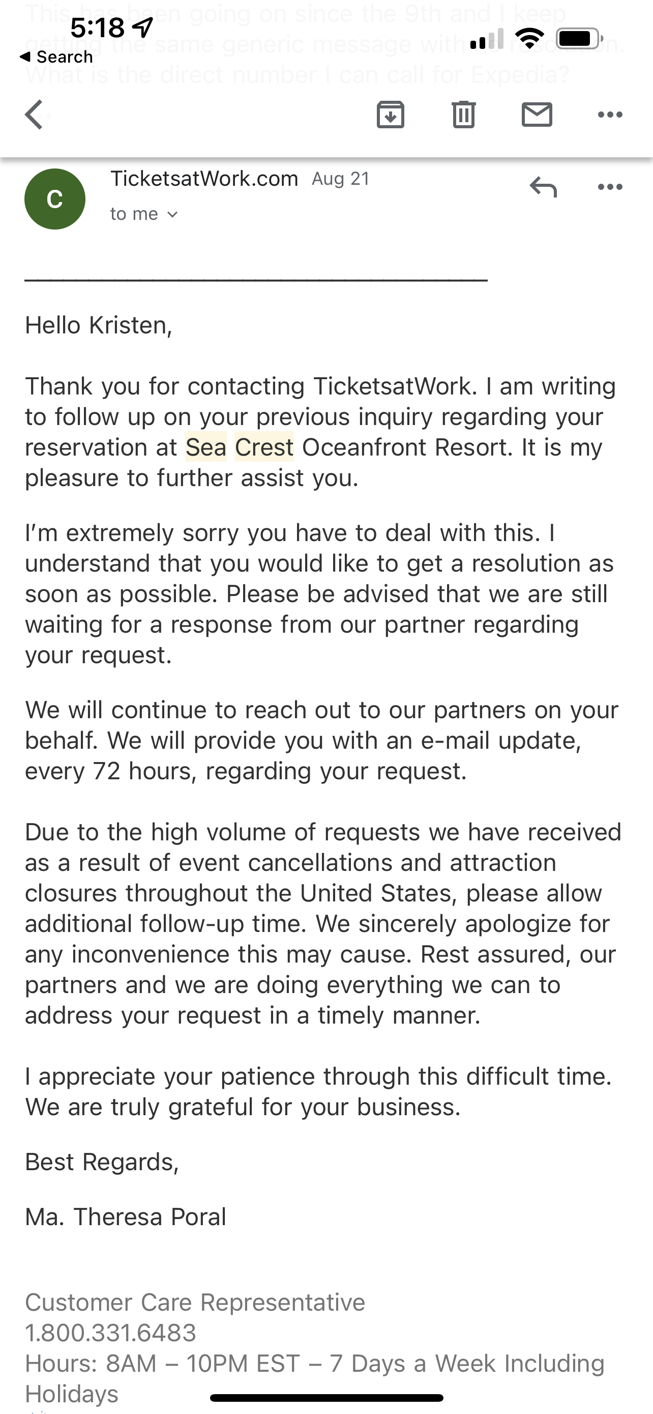 TicketsatWork Reviews 262 Reviews of Sitejabber