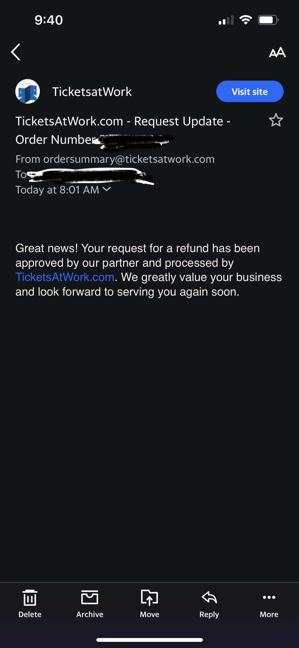 TicketsatWork Reviews 347 Reviews of Sitejabber