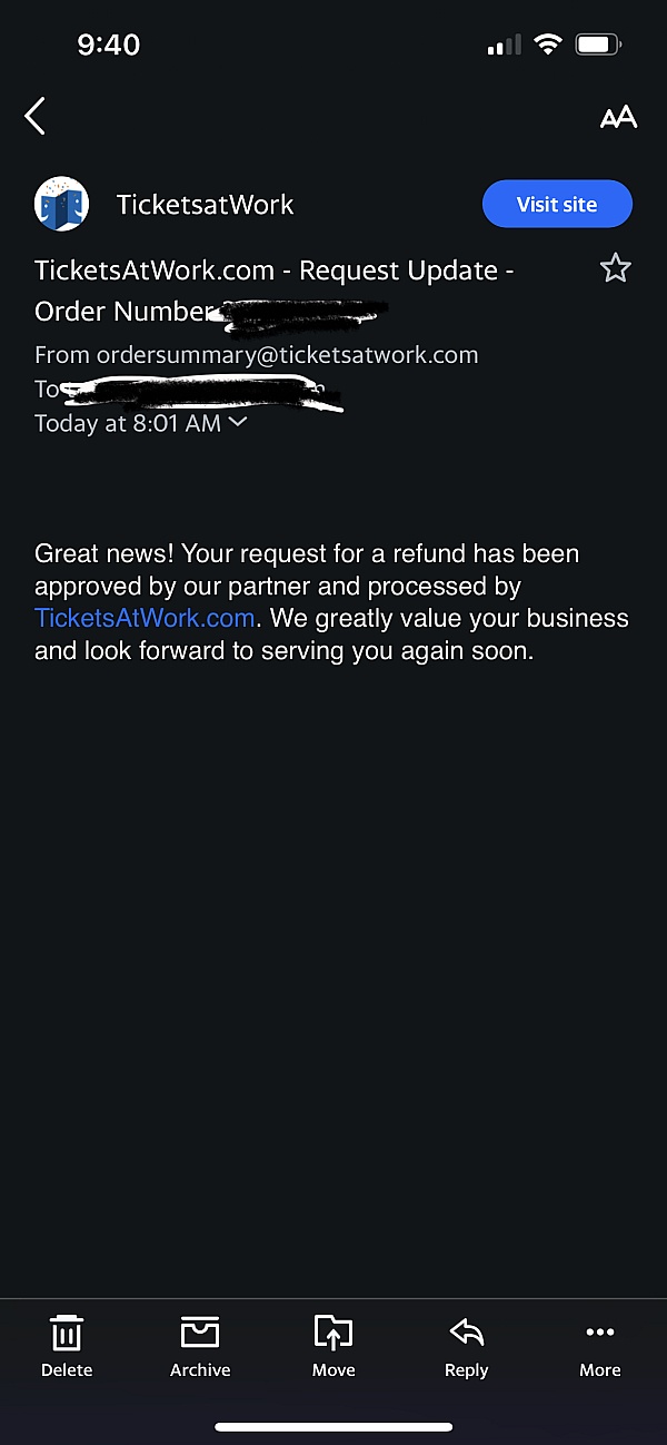 TicketsatWork Reviews 352 Reviews of Sitejabber