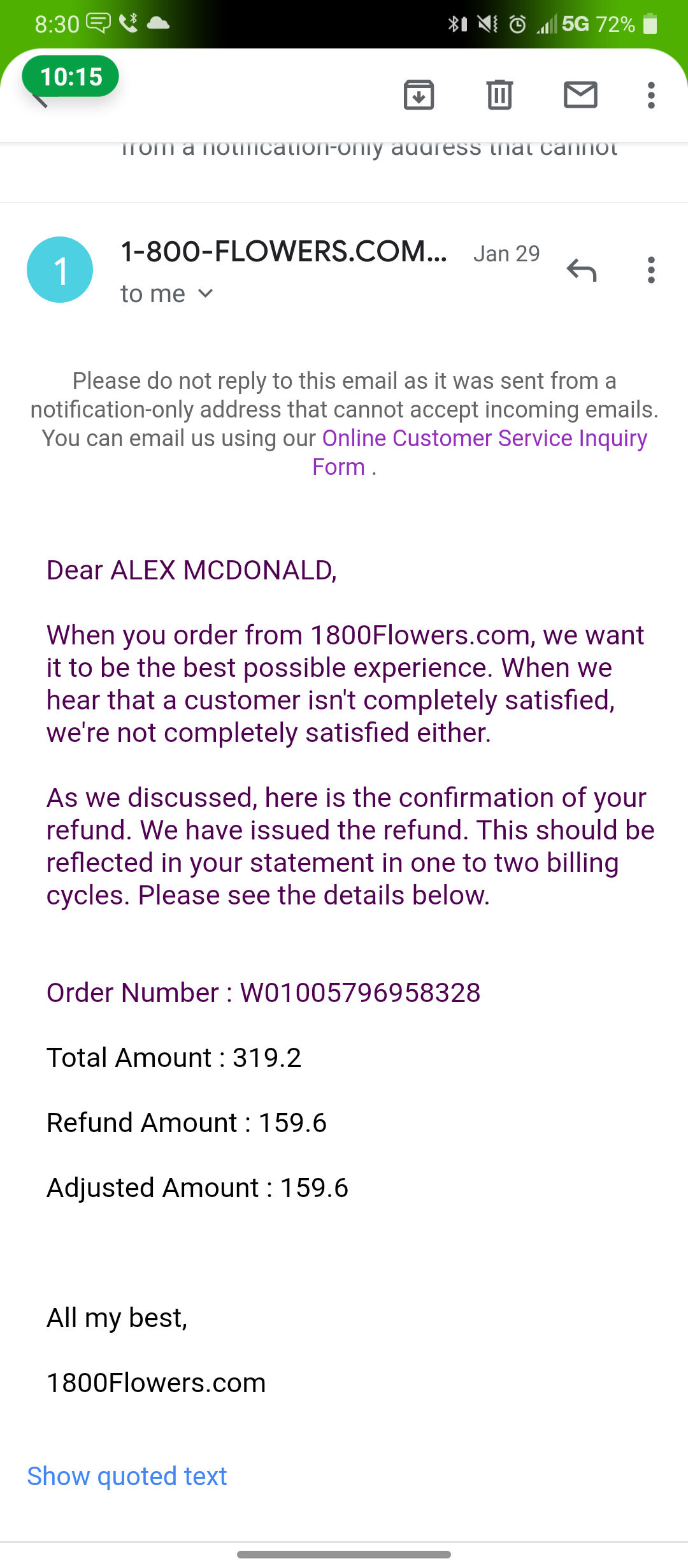 Flowers For You Reviews 33 Reviews of Sitejabber