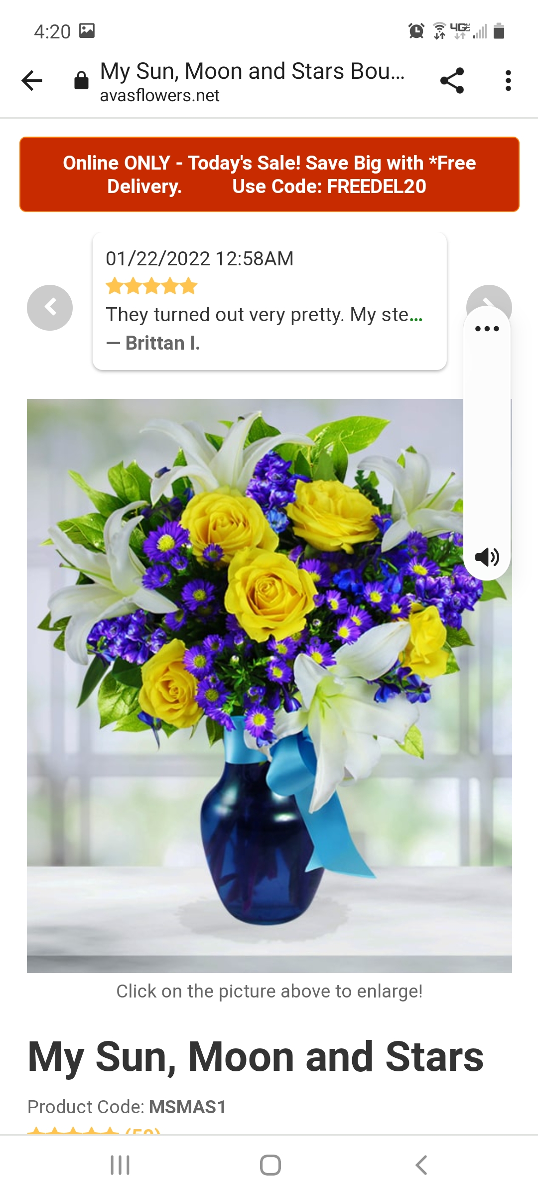 Avas Flowers Reviews 119 Reviews of Sitejabber