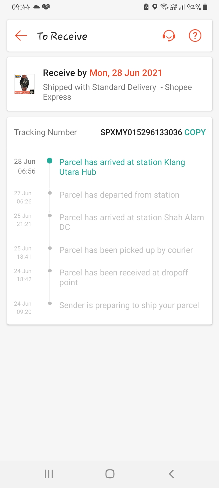 Shopee express delivery time malaysia