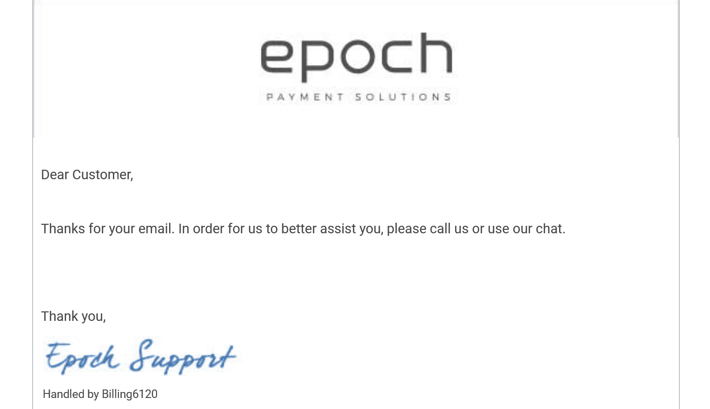 Epoch Billing Support