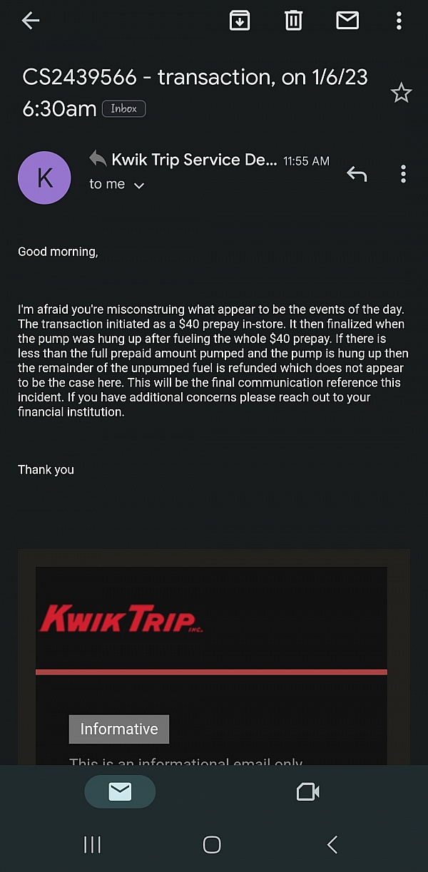 kwik trip atm daily limit