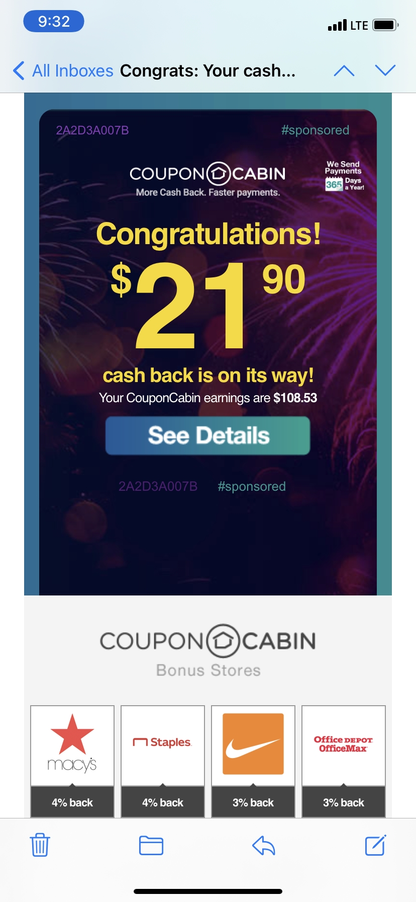 Couponcabin Reviews 1 438 Reviews Of Couponcabin Com Sitejabber