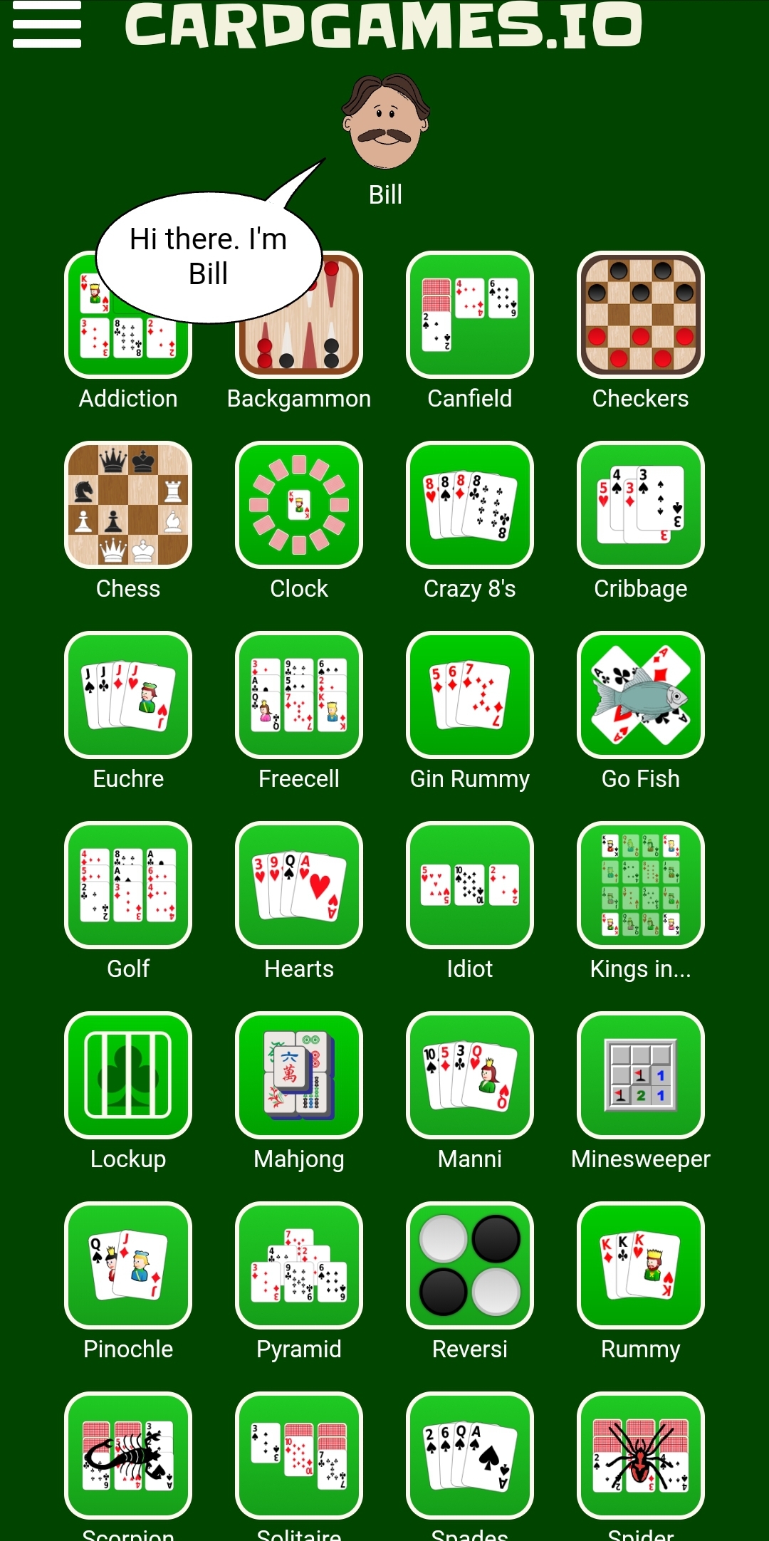 solitaire card game io