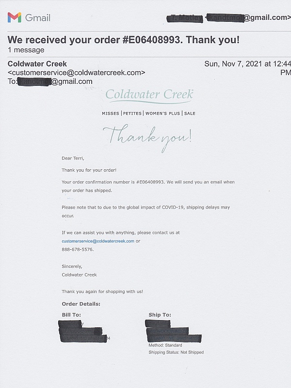 Coldwater Creek Reviews 280 Reviews of Sitejabber
