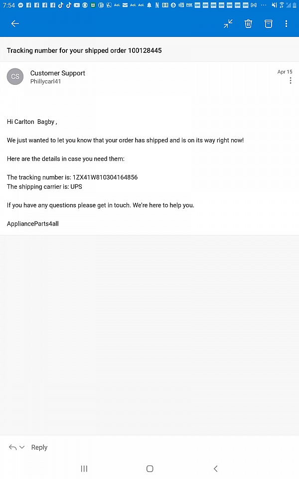 Appliance Parts Reviews 29 Reviews of Sitejabber