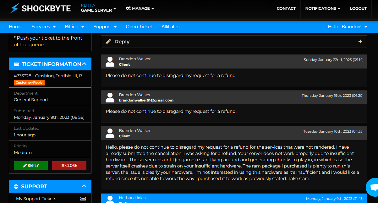 Shockbyte reviews 2 reviews of mc shockbyte sitejabber