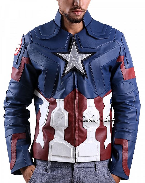 Captain America Leather Jacket product 0