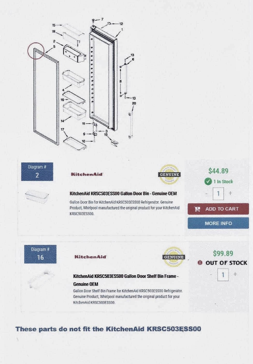 Genuine Replacement Parts Reviews 84,877 Reviews of