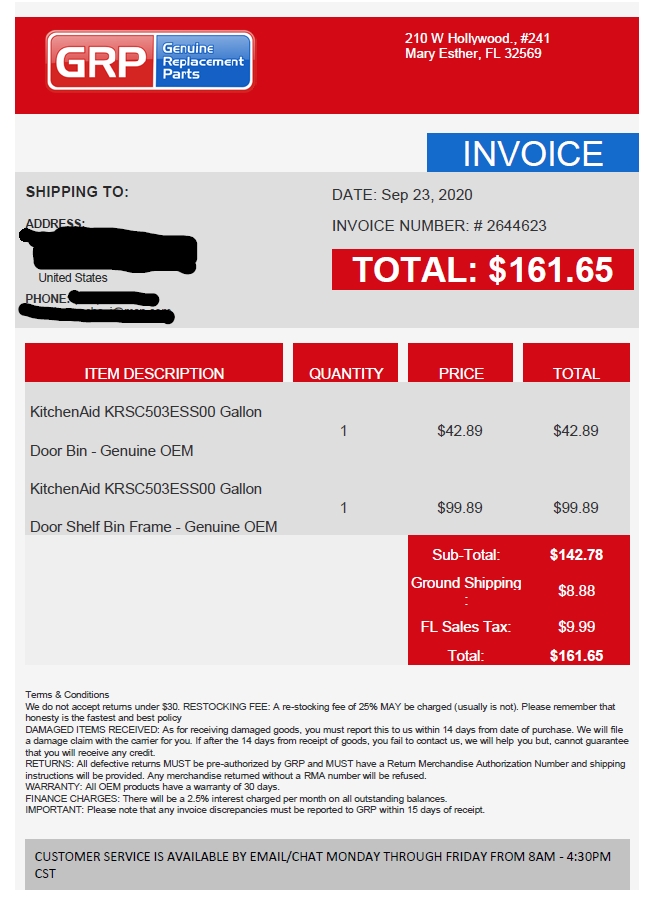 Genuine Replacement Parts Reviews 84,877 Reviews of